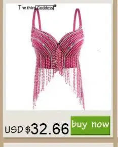 Sexy Metal Rhinestone Corset Crop Top Women Summer Club Party tops Woman Clothing See through Beach Halter Tank Top Streetwear