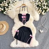 Women Sets Ruffled Apron Shorts Headband Maid Cosplay Costume Rabbit Officer Party Park Performance Sexy Suits Hotsweet Clothes