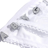 Custom Thongs With Jewelry DIY Crystal Letter Name Low-rise Briefs T-back String Underwear For Women Sexy Nightclub Body Jewelry