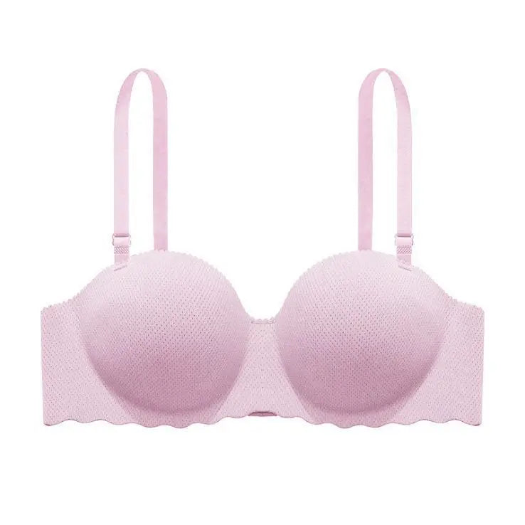 Women's Small Chest Underwear Seamless Push Up Bras Wireless Bralette Detachable Straps Breathable Brassiere Backless Lingerie
