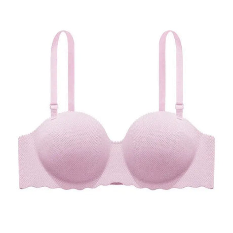 Women's Small Chest Underwear Seamless Push Up Bras Wireless Bralette Detachable Straps Breathable Brassiere Backless Lingerie