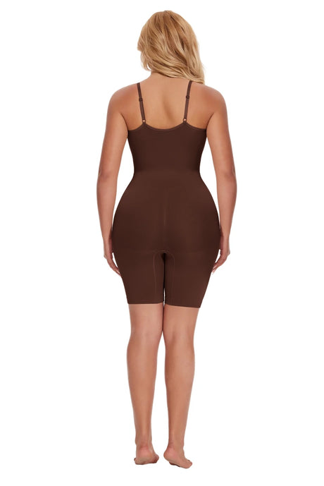 Women V Neck Shapewear Tummy Control Bodysuit Breathable Tank Top Sexy Adjustable Strap Full Body Shaper High Stretch Anti Chafing Faja Invisable Comfortable Shorts Slimming Waist Trainer Butt Lifter 3 Colors Available