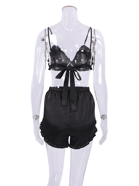 Pajama Sets Patchwork Lace Robe Sets With Bra Satin Sexy Underwear Set Woman 3 Pieces Sleepwear Sets Bathrobes 2023 Nightwear