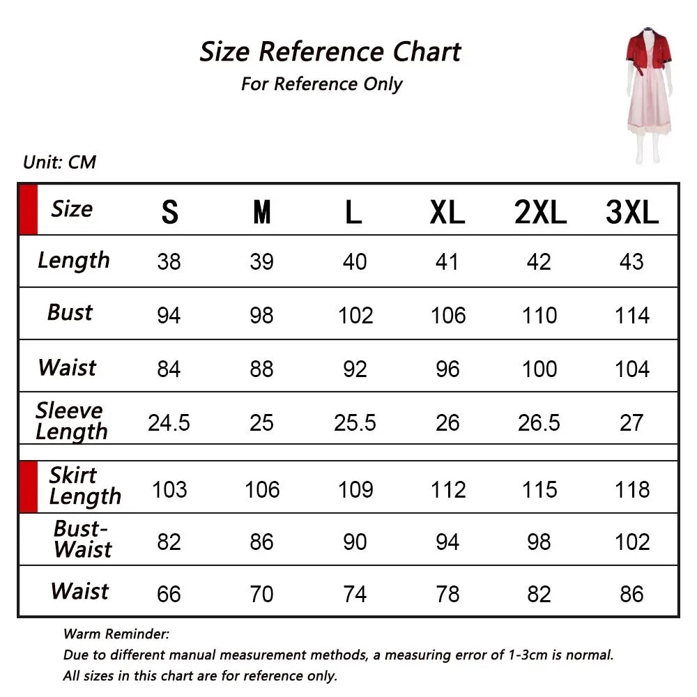 Fantasy VII Cosplay Game FF7 Aerith Gainsborough Cosplay Costume Aerith Coat and Dress Full Set Halloween Party Outfits
