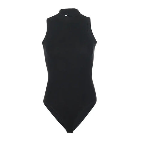 White Strappy Bodysuit Sexy Backless Ribbed Bodysuit Romper string femme sexy Sleeveless Tank Top gloved bodysuit Body Female