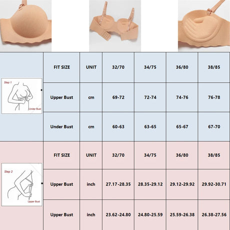 Women's Small Chest Underwear Seamless Push Up Bras Wireless Bralette Detachable Straps Breathable Brassiere Backless Lingerie