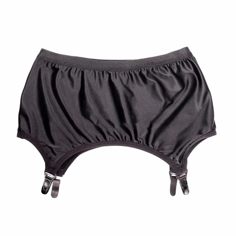 Sexy multi choices Luxury Garter Belt Women Glossy Satin Mini Skirt Metal Clips Garter Suspender Belt For OL sexy dancer sm game