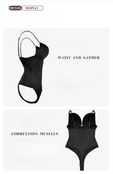 Sleeveless Halter Bodyshaper Bodysuits Women Sexy Bones Waist Trainer Corsets Backless Shapewear Slim Underwear Outfit Jumpsuits