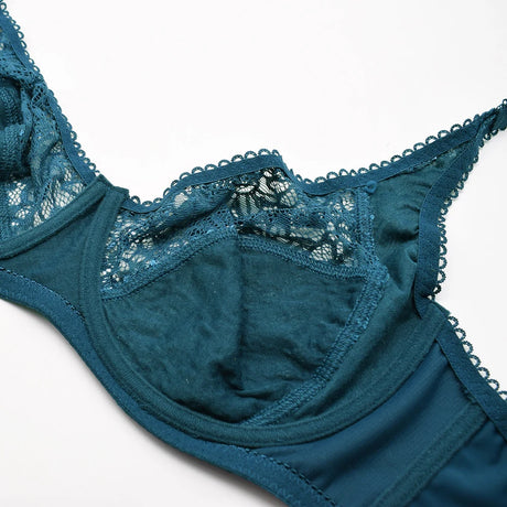 Plus Size Bras For Women Lace Modern Ladies Elegance Brassiere Underwear Sexy Lingerie Tops C D DD E F Cup