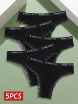 Seamless Women Panties Cotton Lace Underwear Sexy Low Rise Elastic Waist Brazilian Panties T-Back Soft Intimates Lingerie M-2XL