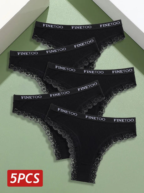 Seamless Women Panties Cotton Lace Underwear Sexy Low Rise Elastic Waist Brazilian Panties T-Back Soft Intimates Lingerie M-2XL