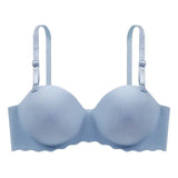 Women's Small Chest Underwear Seamless Push Up Bras Wireless Bralette Detachable Straps Breathable Brassiere Backless Lingerie