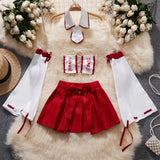 Women Sets Ruffled Apron Shorts Headband Maid Cosplay Costume Rabbit Officer Party Park Performance Sexy Suits Hotsweet Clothes