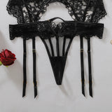 Women's Fashion Gemstone Pendant Decoration Heavy Craftsmanship Flower Embroidery Midnight Temptation Body Shaping Underwear Spl