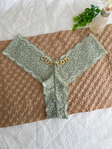 Personalized Text Custom Thong Customization Name Crystal Letters Panties Sexy Lace Underpants for Woman Wife Girlfriend Gift