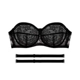 Mesh Thin Lace Transparent Bra Close-fitting Shockproof Seamless Invisible Bra Anti-sagging Lingerie Push Up Underwear Wedding