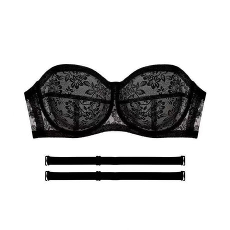 Mesh Thin Lace Transparent Bra Close-fitting Shockproof Seamless Invisible Bra Anti-sagging Lingerie Push Up Underwear Wedding