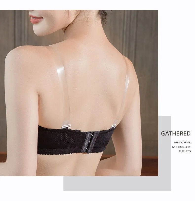 Women Clear Bra Straps Invisible Transparent Elastic Bra Belt Shoulder Straps Adjustable Underwear Intimates Accessories for PC