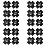 20pcs Red Heart Kiss Me Shape Self-Adhesive Disposable Satin Nipple Covers for Women Breast Pasties Stickers for Strapless Cloth