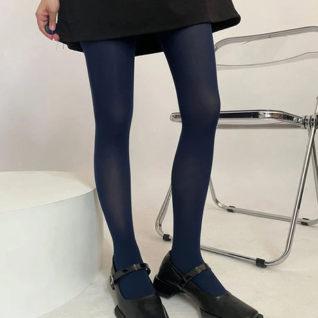Sweet Girls Colorful Elastic Long Hosiery Stockings Women Candy Color Sexy Tights Spring Autumn Warm Velvet Seamless Pantyhose