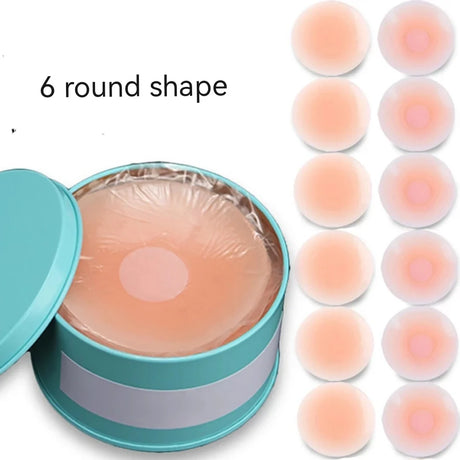 6pairs Silicone Nipple Cover Reusable Women Breast Petals Lift Invisible Bra Pasties Adhesive Bra Pads Sticker Cubre Pezon