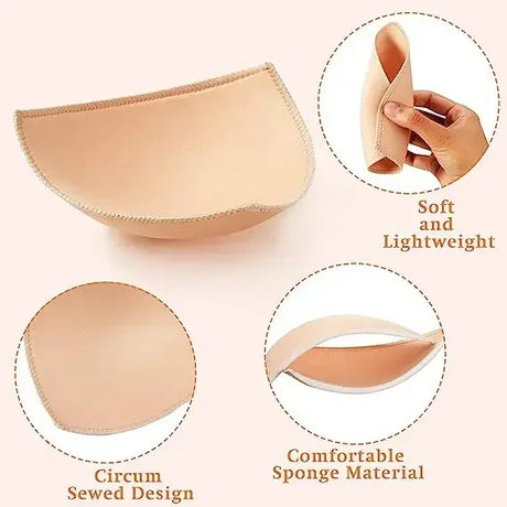 Soft Bra Pads Inserts Removable Bra Pad for Women Breast Push Up Enhancer Bra Pad Sports Bras Cups Insert Bikini Swimsuit