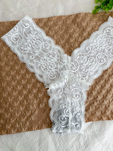 Personalized Text Custom Thong Customization Name Crystal Letters Panties Sexy Lace Underpants for Woman Wife Girlfriend Gift