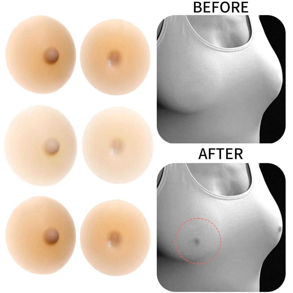 Sexy Silicone Nipple Pasties Seamless Invisible Adhesive Breast Covers Reusable Chest Pads Women Summer Swimwear Backless Pads