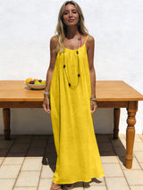 New Arrival Women's Strapless Backless Long Loose Home Dress Comfortable Sleepwear Casual Maxi Dress
