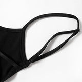 Black Slim Sexy Bodysuit Lingerie Backless Corset Top Patchwork Bodys Para Mujer De Vestir Summer Fashion Trends Women Clothing