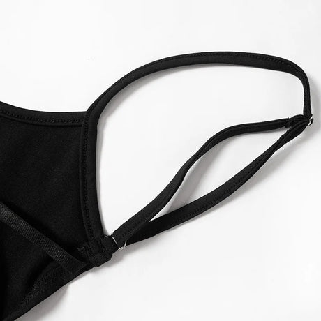 Black Slim Sexy Bodysuit Lingerie Backless Corset Top Patchwork Bodys Para Mujer De Vestir Summer Fashion Trends Women Clothing
