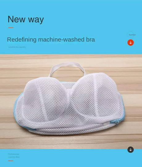 New Style Bra Wash Bag, Thickened Laundry Care Bag, Underwear Bag, Sandwich Protective Wash Bag, Bra Bag