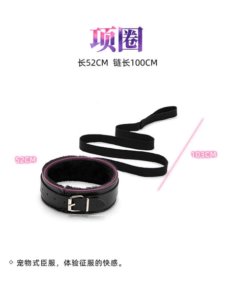 7Pcs Bondage Adult Toy Set, Blindfold & Gag Restraint Kit for Couples