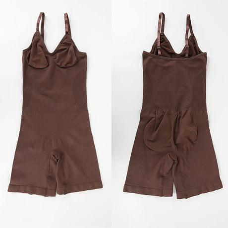 Women V Neck Shapewear Tummy Control Bodysuit Breathable Tank Top Sexy Adjustable Strap Full Body Shaper High Stretch Anti Chafing Faja Invisable Comfortable Shorts Slimming Waist Trainer Butt Lifter 3 Colors Available