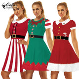 Thicken Christmas Dress Xmas Cloak Princess Cosplay Costume Red Winter Dress Women Long Sleeved Gown Furry Anime Role Outfit