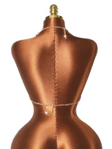 Women Sexy Backless Shine Diamond Body Chain Exotic Tanks Novelty Hollow Out Chest Chains Decor Bustier Tops Nightbar Clubwear