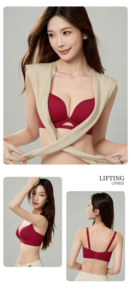 FallSweet Small Chest Sexy Push Up Bra for Women Seamless Bras Everyday Lingerie Comfortable Underwear Thick Bralette 32-38AB