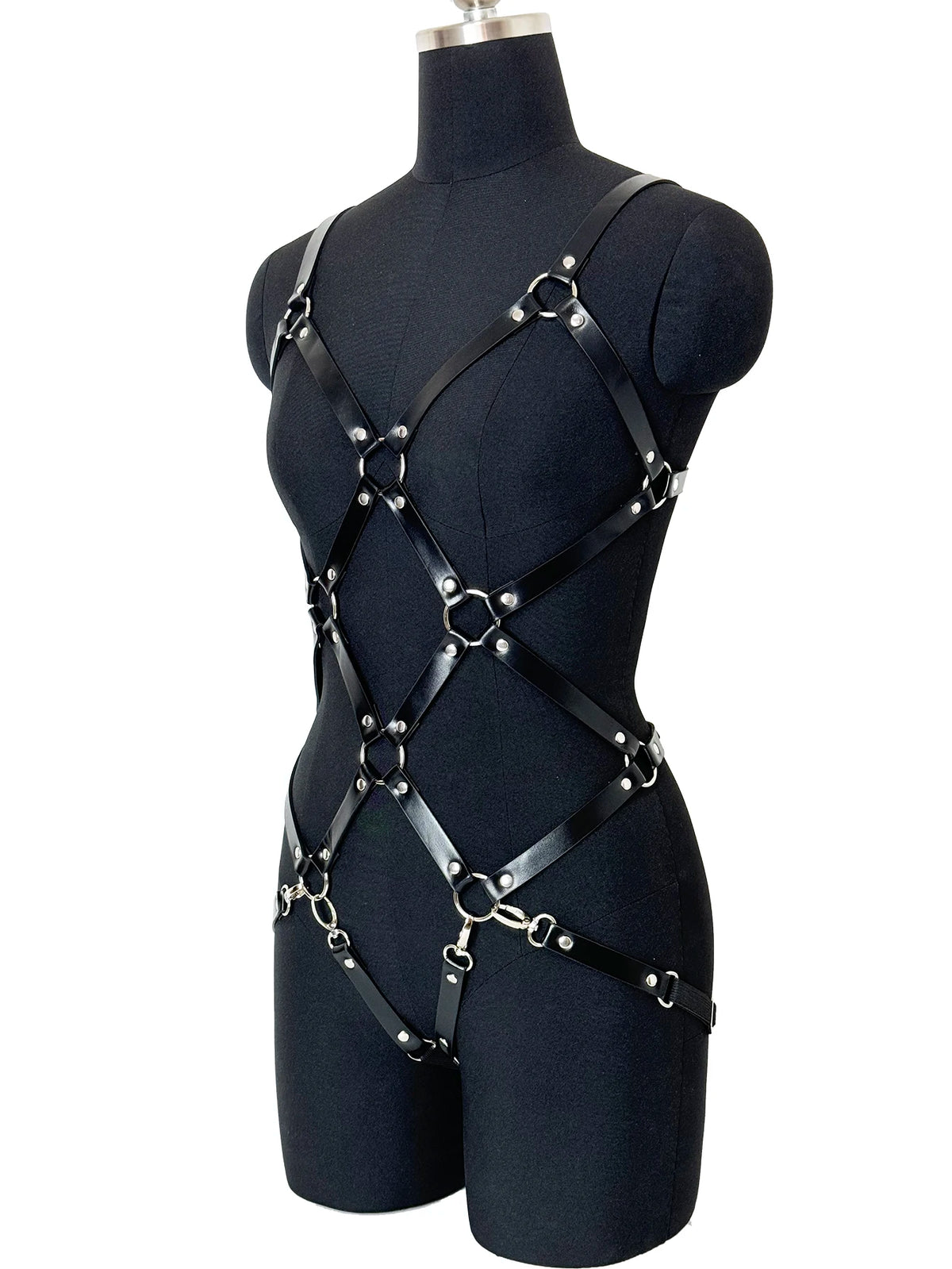 Sexy Body Harness Belt Set Tights Women Bdsm Leather Lingerie Fetish Clothing Underwear Harness Bondage Sex Toy Accessories