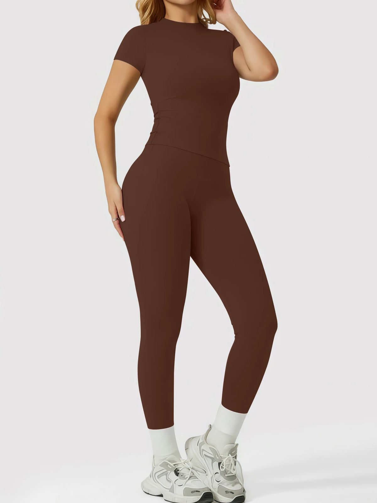 Women's Yoga Set, High-Quality Body-Fitting Quick-Dry Fitness Wear, Sport Yoga Two-Piece Set