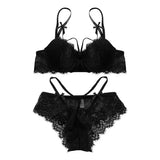 YUQI Alluring Japanese Lolita Lingerie Set Sweet Tea Mousse Bra & Knickers Lace Suspenders Free Shipping Bridal Valentine