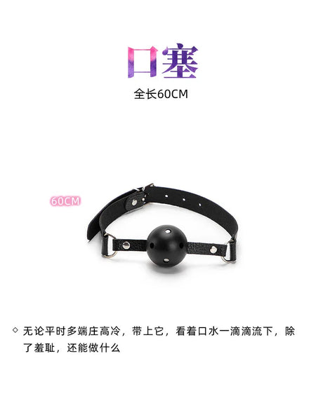 7Pcs Bondage Adult Toy Set, Blindfold & Gag Restraint Kit for Couples