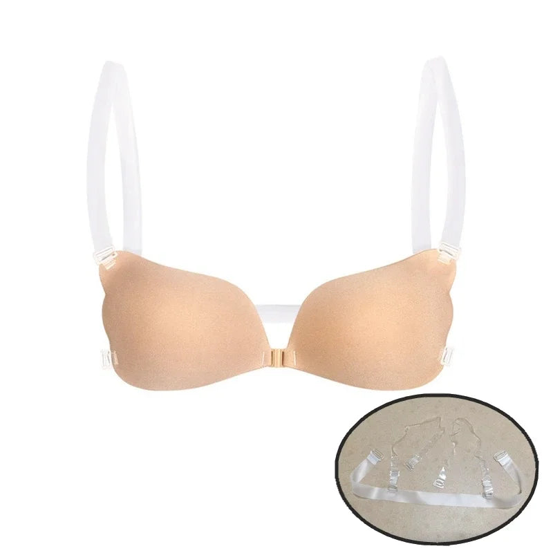 Underwear Women Self Adhesive Bras Female Nubra Magic Bra Invisible Push Up Silicone Sticky Fly BH Women Sexy ABCDEF
