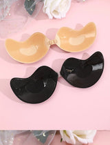 FINETOO 1-15PCS Women Invisible Nubra Breast Patch Tow-Color Hypoallergenic Mango Cup bra Silicone Non-Falling Off Thin