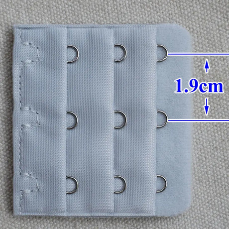 3-Row 3-Hook Bra Extender with Stainless Steel Hooks for Bras, Adjustable Extra Length Soft Velvet Back Closure (Multi Colors)