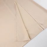 Black Satin Knot Hollow-out Straps Long Dress French Style Sexy Sleeveless Slit Women Summer Dress Lady Evening Party Gowns