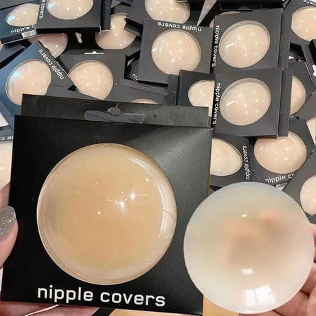 2pcs New Women Invisible Nipple Cover Stickers Self-adhesive Chest Breast Petals Silicone Lift Up Paddings Reusable Patch Bra