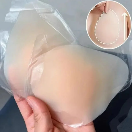 Self-adhesive Triangle Silicone Nipple Cover Women Invisible Ultra Thin Lifting Breast Pads Pasties Water-drop Bra Boobs Sticker