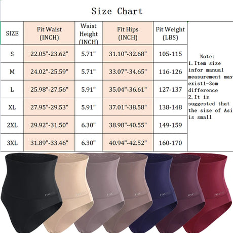 FINETOO 4Pcs Women High Waist Seamless Tummy Control Underwear FINETOO Anti-Slip Shapewear Panties Soft Stretchy Body Shaper Briefs No Show Slimmer Underpants for Postpartum Everyday Outfit S-3XL