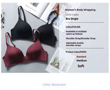 Ultra Thin Sexy Ice Silk Wireless Bra For Women Sexy Gather Underwear Push Up Simple Lingerie Seamless Brassiere Bralettle