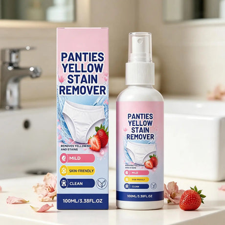 Underwear Stain Remover Spray 100ml Blood Secretion Yellow Spot Cleaner Gentle Skin Safe No Scrub Laundry Detergent for Lingerie